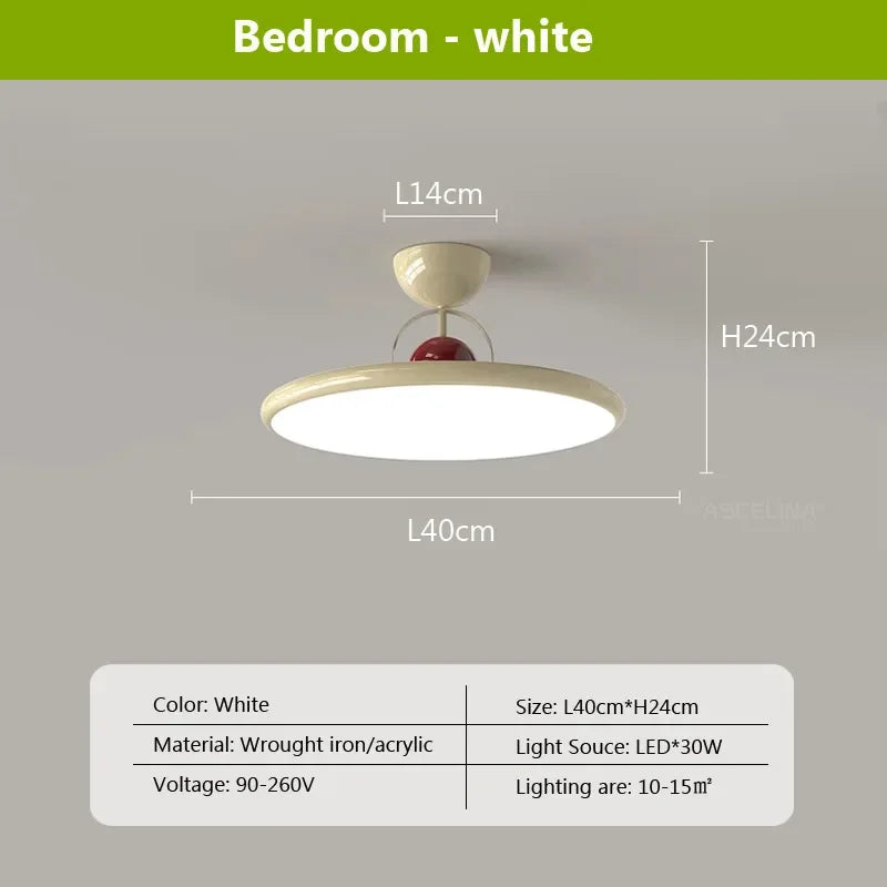plafonnier led nordique en fer avec soucoupe volante luminaire décoratif d'intérieur