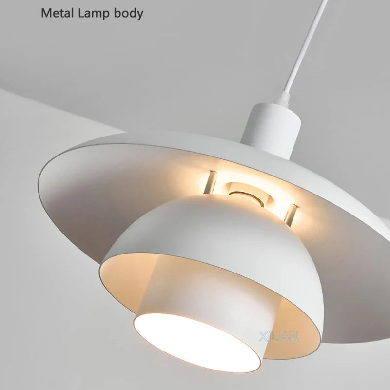 suspension led créative en métal pour éclairage de table