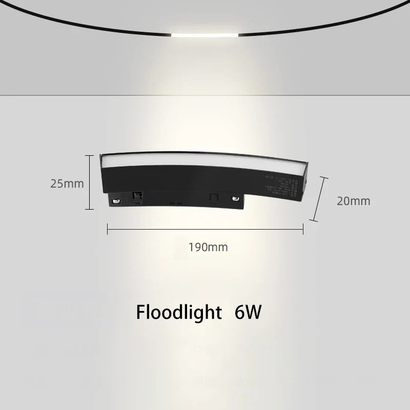 led magnétique éclairage sur rail projecteur suspendu