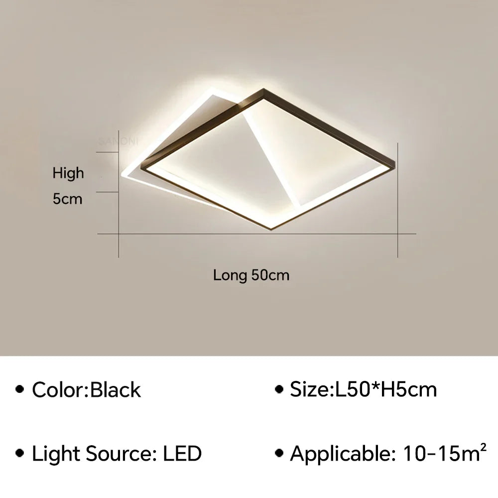 plafonnier led moderne pour décoration d'intérieur élégante