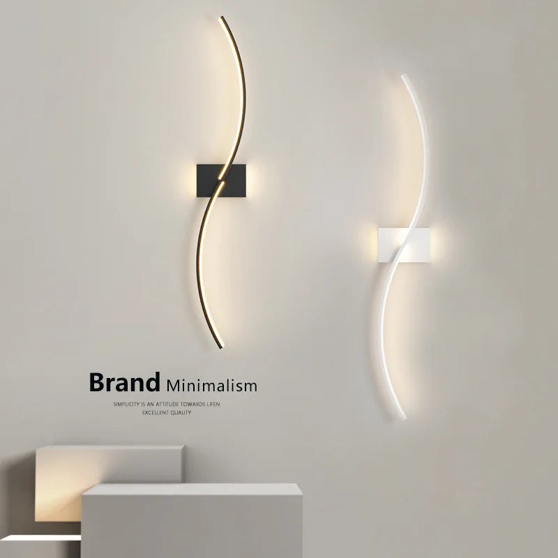 applique murale LED moderne pour salon Grille TV fond chambre chevet applique murale intérieur décor à la maison luminaire Lustre