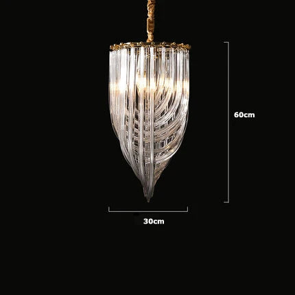 lustre suspendu design en chrome et argent pour éclairage moderne