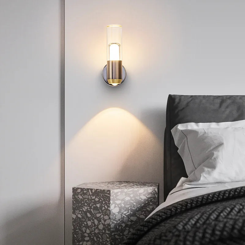 applique murale mini en acrylique transparent style 	 luminaire