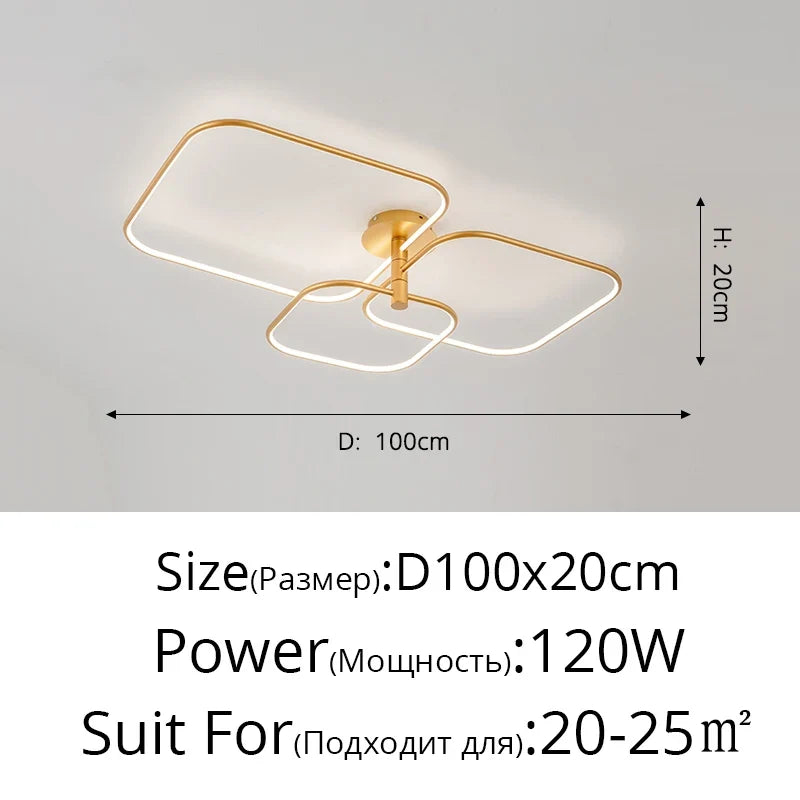 lustre led créatif moderne de luxe pour éclairage intérieur