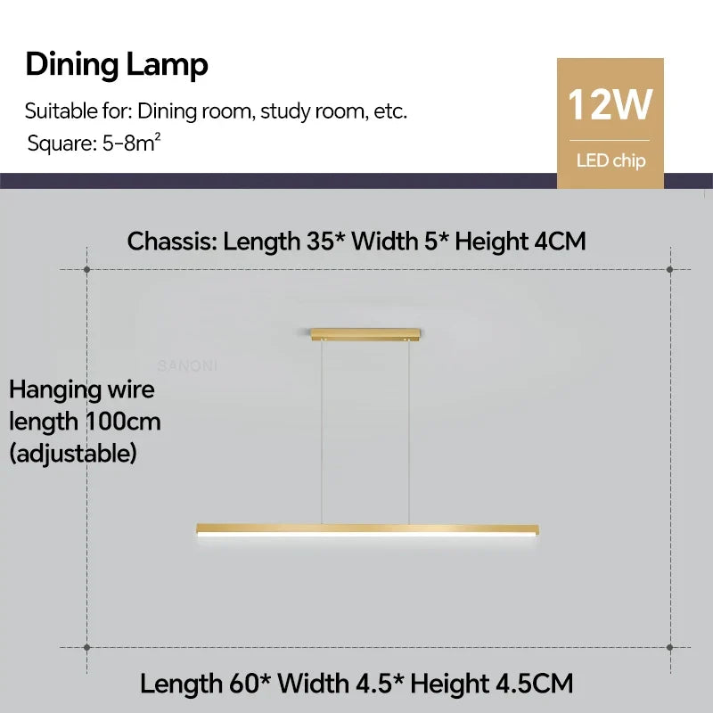 lustre suspendu moderne pour décoration intérieure lumineuse