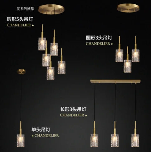 lustre en cristal doré design pour intérieur élégant et moderne