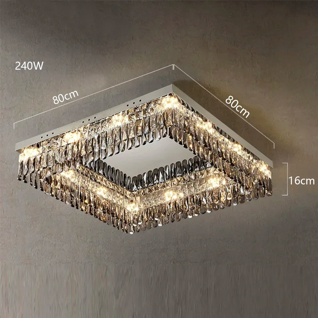 lustre moderne en cristal led design élégant pour décoration intérieure
