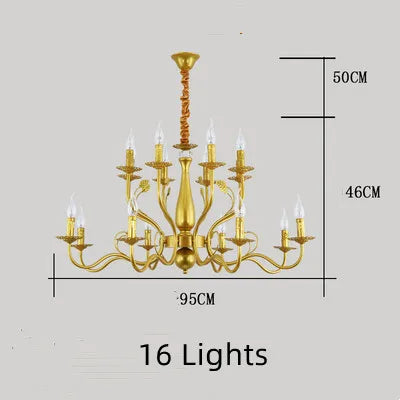 lustre en fer forgé rétro pour intérieur élégant