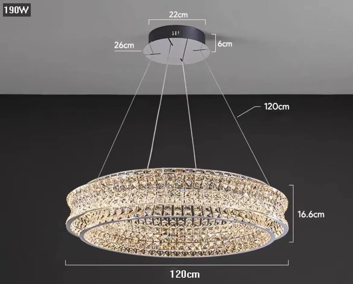lustre de luxe en cristal pour restaurant bar et hôtel intérieur