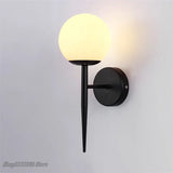 applique murale led modernes nordiques boule de verre décoration artistique