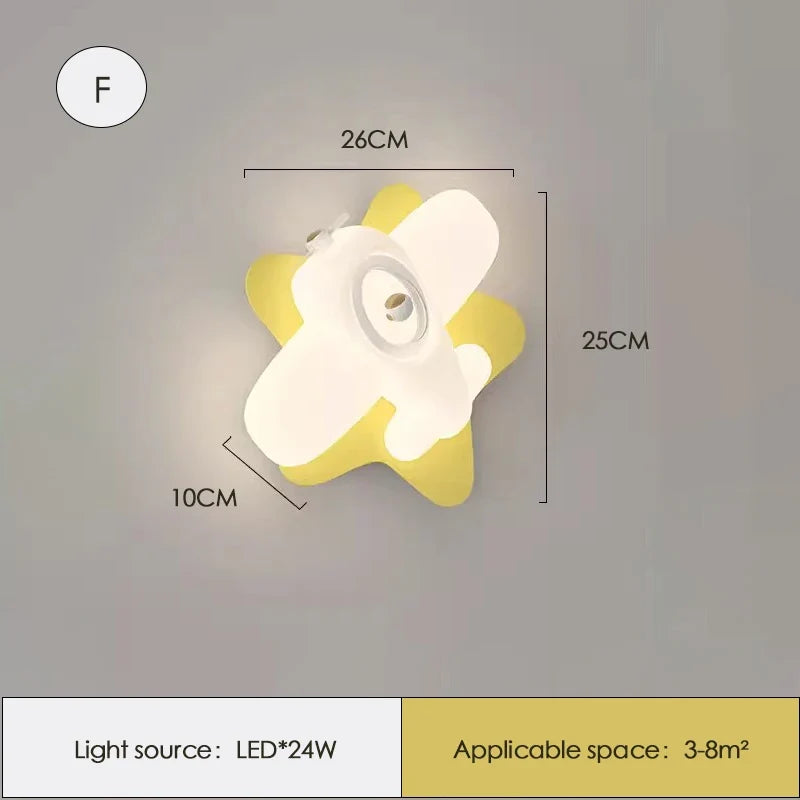 applique murale hélicoptère pour chambre d'enfant moderne et chaleureuse