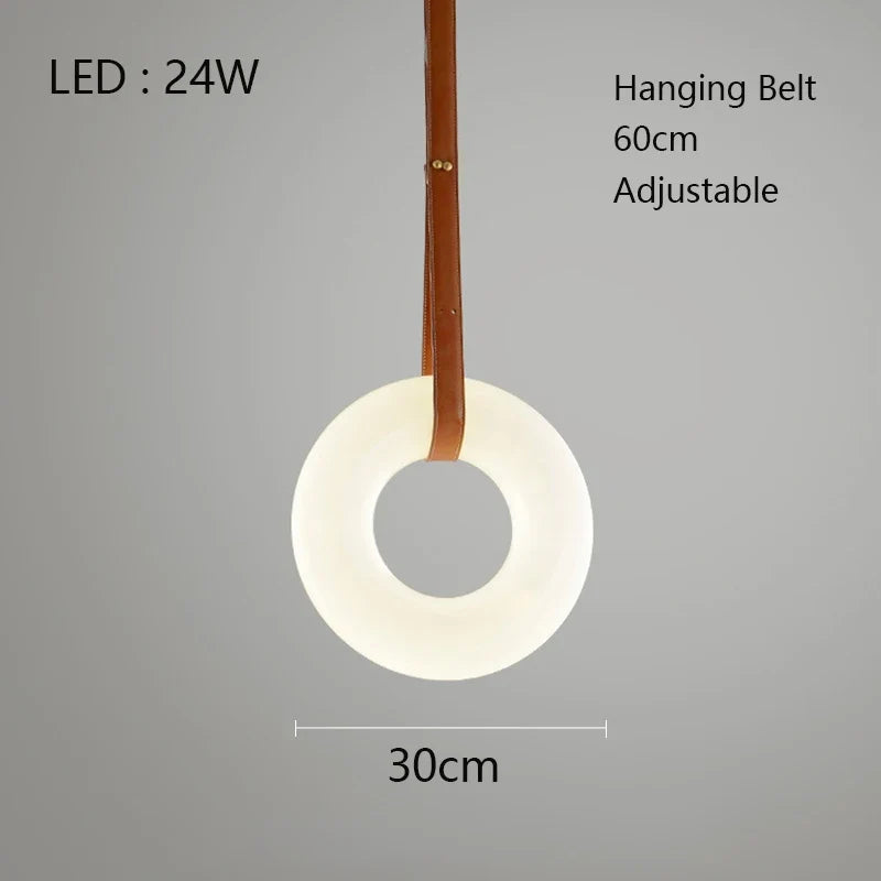 lustre led en cuivre et marbre naturel luxueux minimaliste