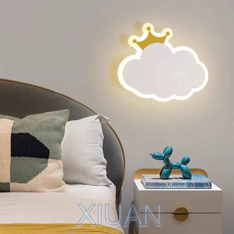 applique murale décorative en forme de nuage pour enfants