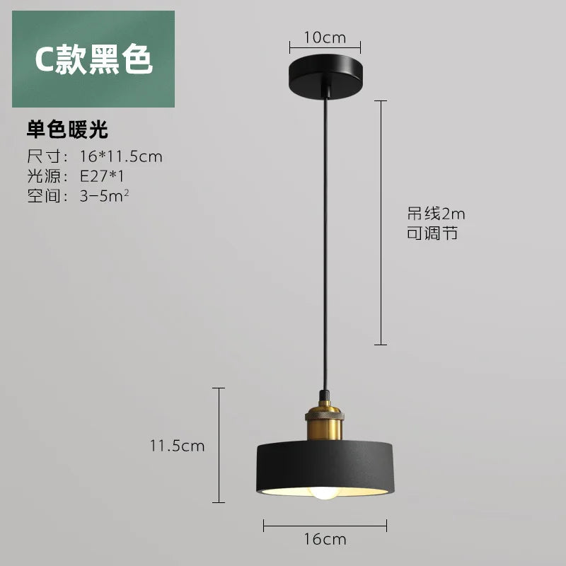 Suspension LED de Style industriel