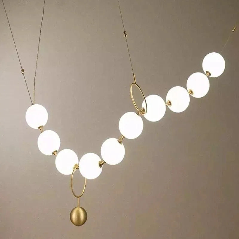 lustre nordique led acrylique pour décoration de maison