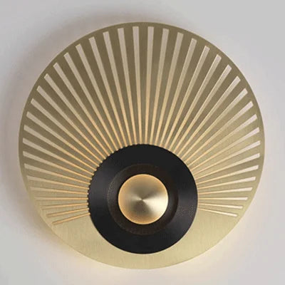 applique murale en cuivre sculpté avec lumières led décoratives
