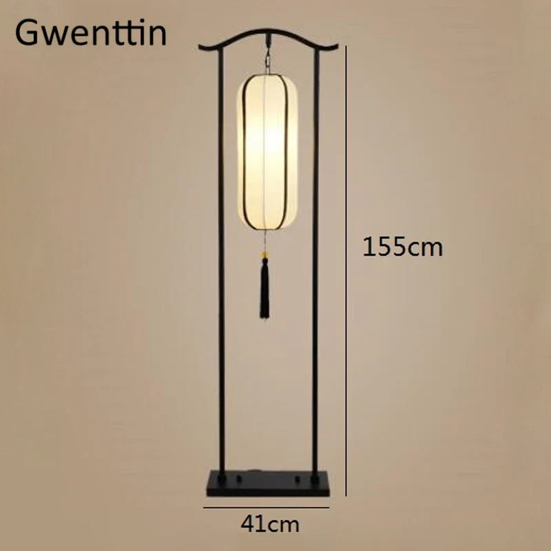 lampadaire classique en tissu pour décoration intérieure