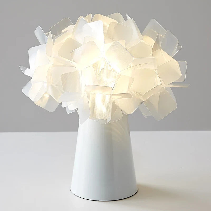 lampe de bureau moderne slamp clizia en plastique pvc fleur