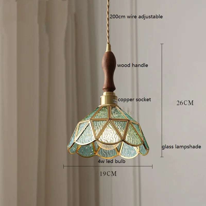iwhd lampe à main led moderne en verre cuivre papillon