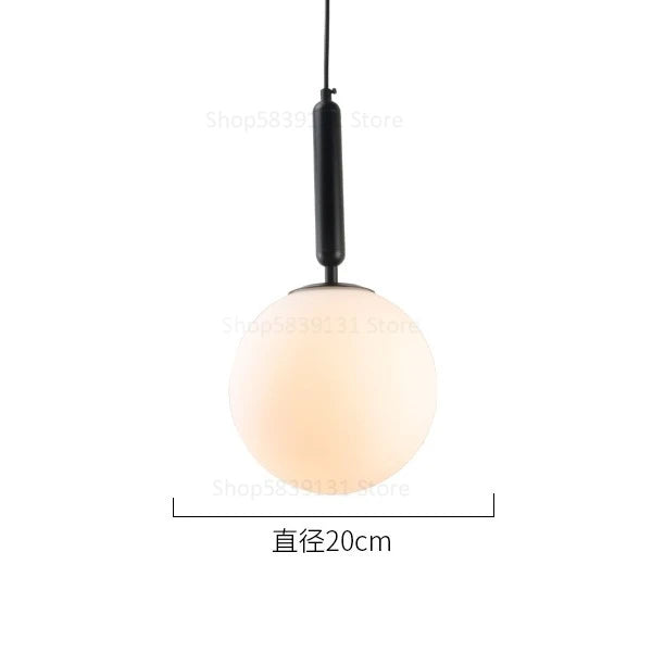 boule de verre moderne suspension lumières led éclairage intérieur décoratif