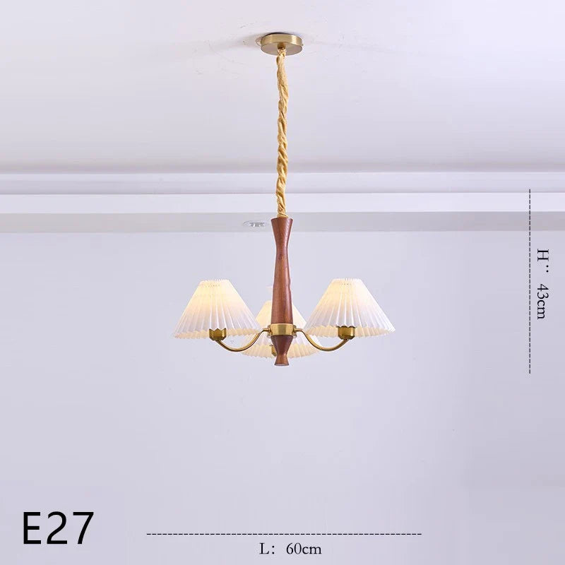 lustre en bois pour décoration luminaire suspendu