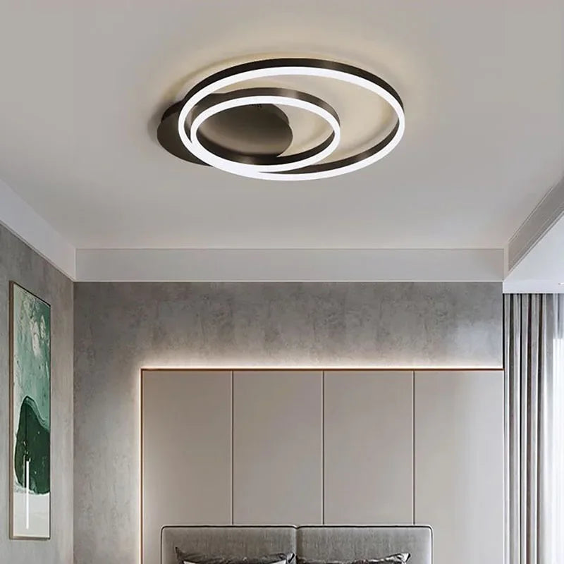 lustre style industriel à leds pour décoration intérieure moderne
