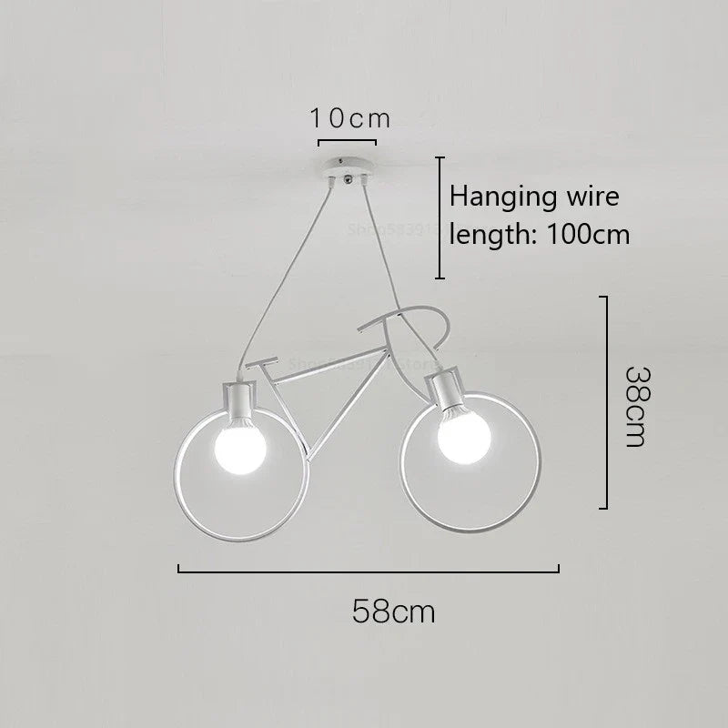 suspension modernes led en fer pour vélo créatives