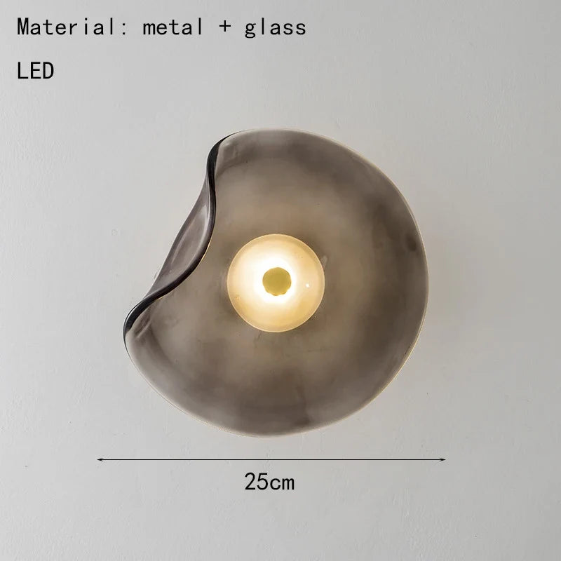applique murale led art déco en verre pour intérieur élégant