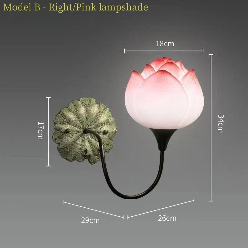 Applique murale Led en forme de Lotus