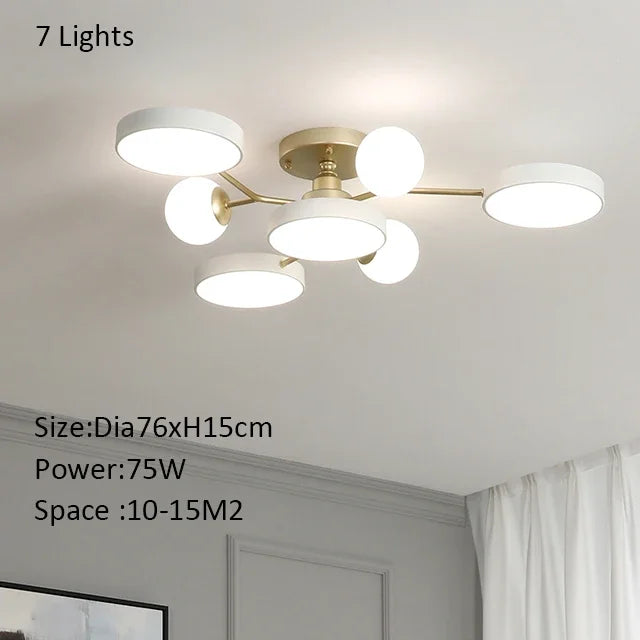 lustre led moderne en boule de verre pour décoration maison