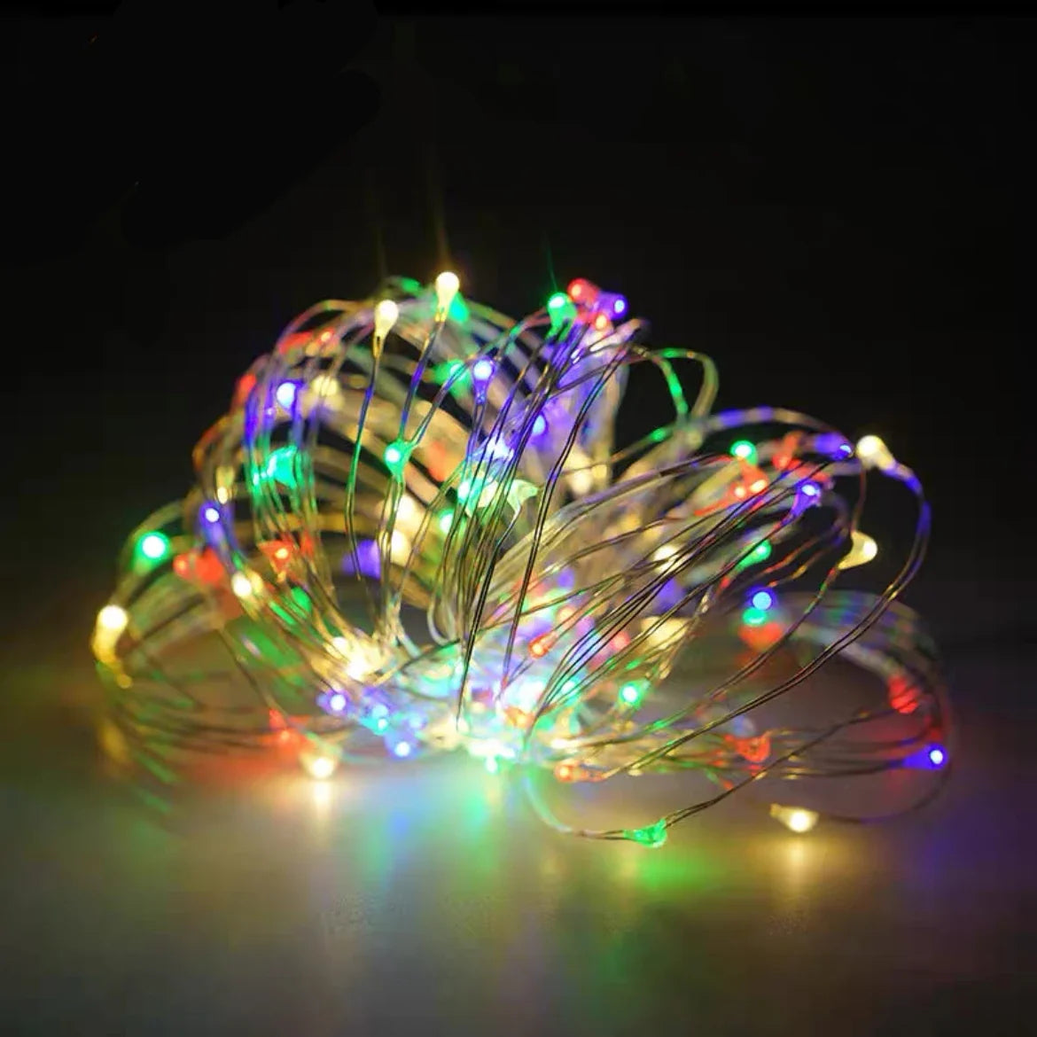 guirlande lumineuse led en cuivre pour décorations de fête et Noël