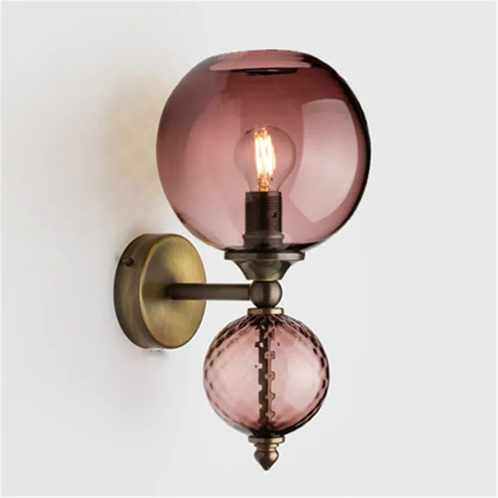 Applique murale LED en forme de bulle de verre