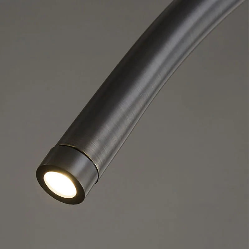 suspension modernes en laiton doré 2/4/6 led hauteur réglable