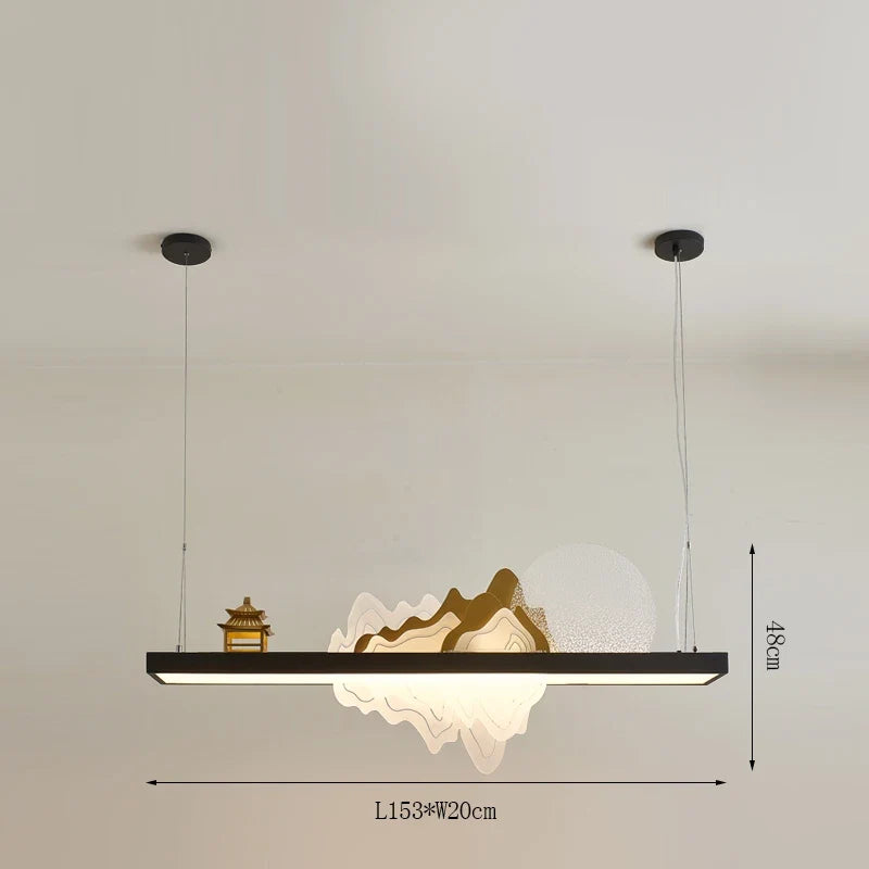 suspension chinoise en bois pour ambiance zen et économique