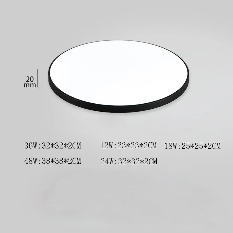 Plafonnier LED lustre de plafond moderne 48W 36W 24W plafonnier lumières pour chambre cuisine salle de bain salle à manger éclairage