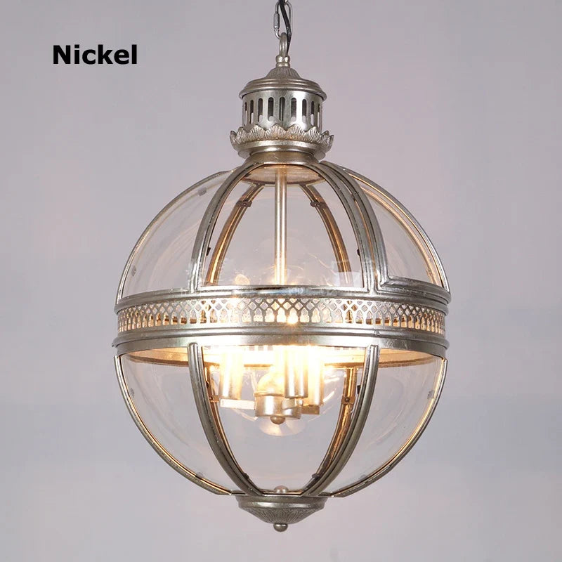 lustre rétro en fer et verre vintage pour éclairage intérieur