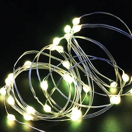 guirlande lumineuse led en fil de cuivre pour fêtes et décorations