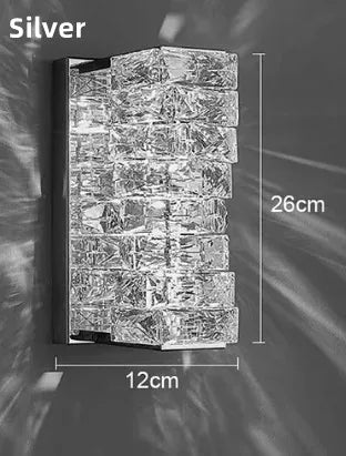 applique murale en cristal moderne lampe à led pour intérieur