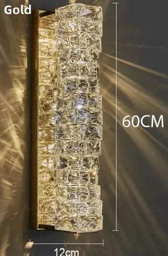 applique murale en cristal moderne lampe à led pour intérieur