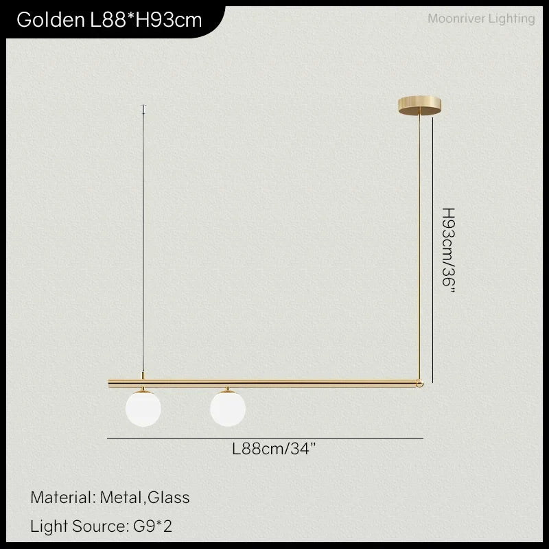 Lustre de salon minimaliste moderne