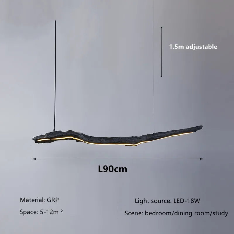 lustre wabi-sabi nordique led pour restaurant et café