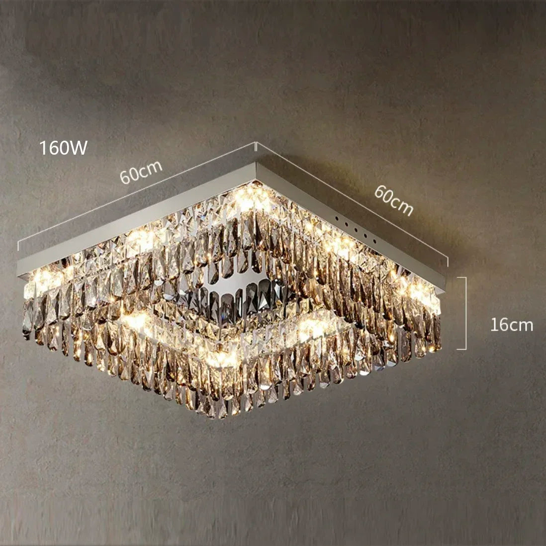 lustre moderne en cristal led design élégant pour décoration intérieure
