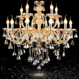 lustre en cristal moderne pour décoration intérieure élégante