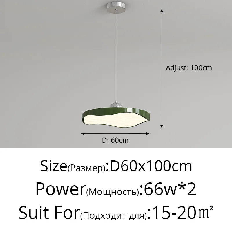 lustre rond moderne minimaliste protection des yeux