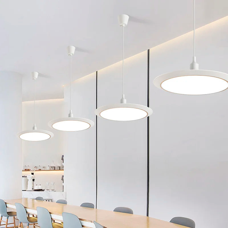 lustre led ultra-mince trois-preuve circulaire moderne minimaliste