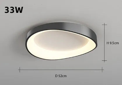 lustre circulaire à led design nordique moderne et créatif
