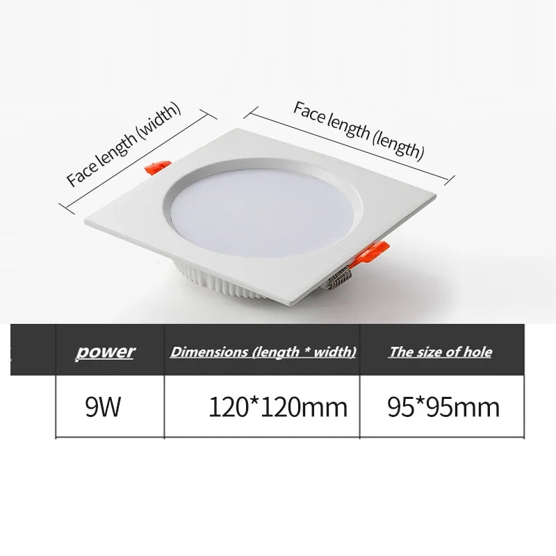 spot led double tête encastré ultra mince design moderne