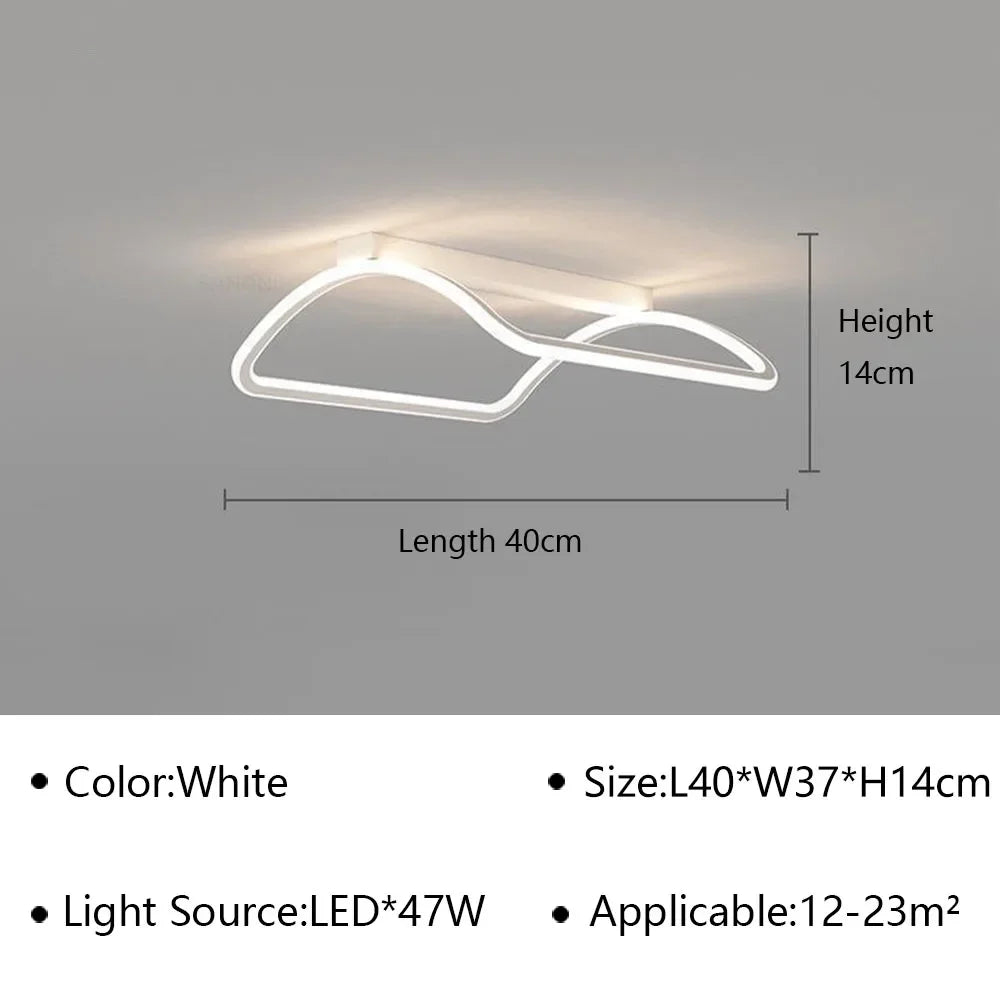 lustre moderne à leds pour intérieur décoratif