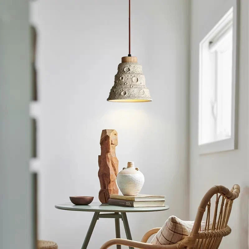 lustre en ciment micro-vent style rustique pour restaurant et bar