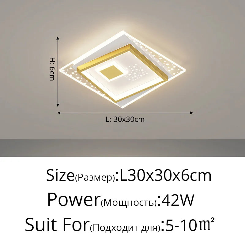 lustre moderne en led pour éclairage d'allée et couloir